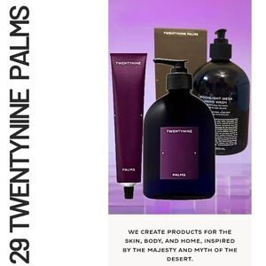 Twentynine Palms Duo Skincare Set Lotion Hand wash. Spa Salon Products